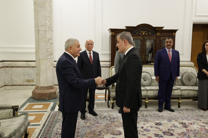 Ceyhun Bayramov İraq Prezidentinin qəbulunda - FOTO