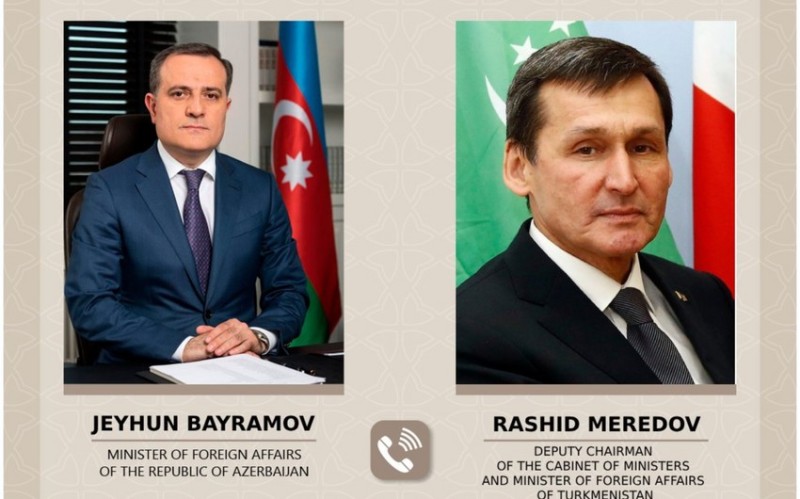 Azərbaycan və Türkmənistan XİN başçıları arasında telefon danışığı olub
