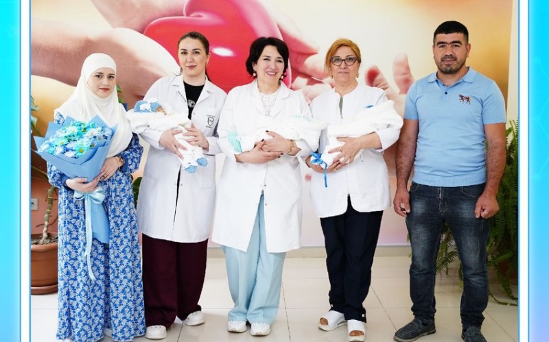 12 il övladı olmayan qadın üçəm dünyaya gətirdi
