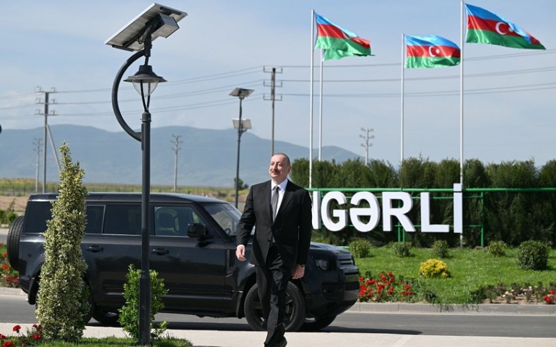 Prezident Ağdamın Kəngərli kəndinin birinci mərhələsinin açılışında iştirak edib - YENİLƏNİB+FOTOLAR
