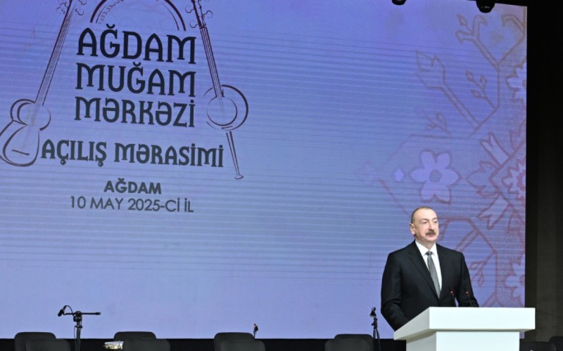 Azərbaycan liderinin Ağdamdakı çıxışından VİDEO