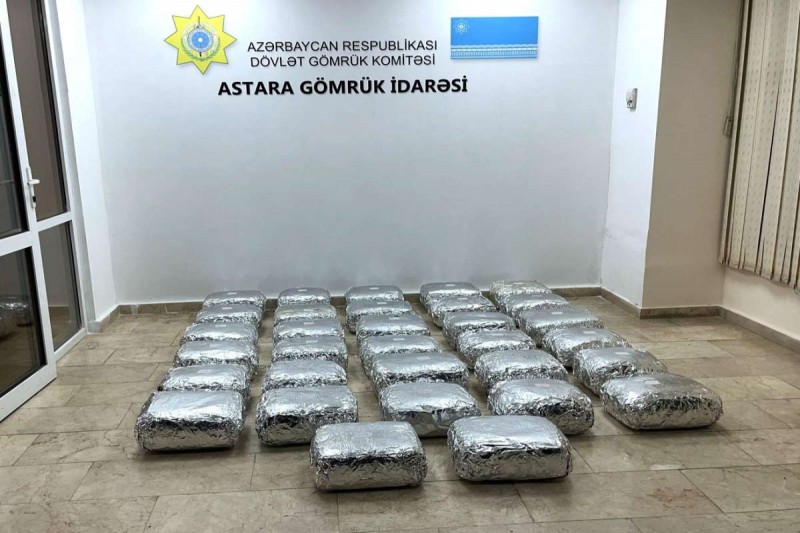 Brokoli və kahı” yükünün içərisindən 118 kq marixuana aşkarlandı
