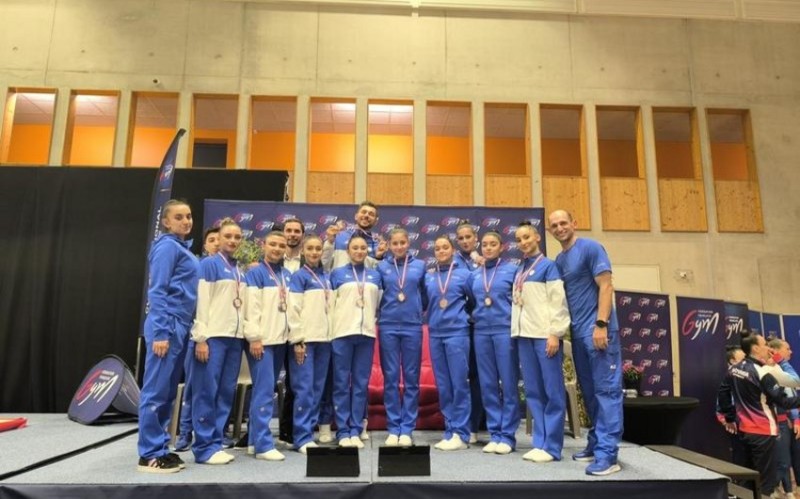 Azərbaycanın aerobika gimnastları Fransada medallar qazanıblar