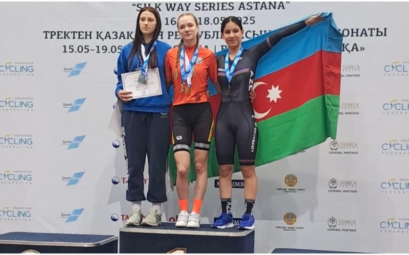 Azərbaycan velosipedçisi Qazaxıstanda daha bir medal əldə edib