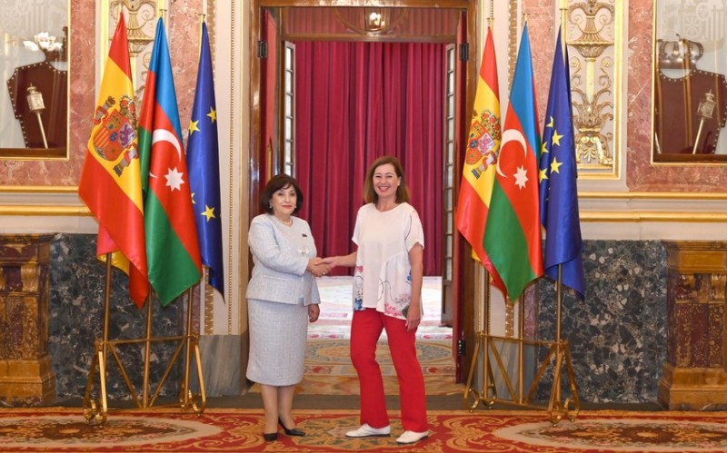 Sahibə Qafarova İspaniya Deputatlar Konqresinin sədri ilə görüşüb - FOTOLAR