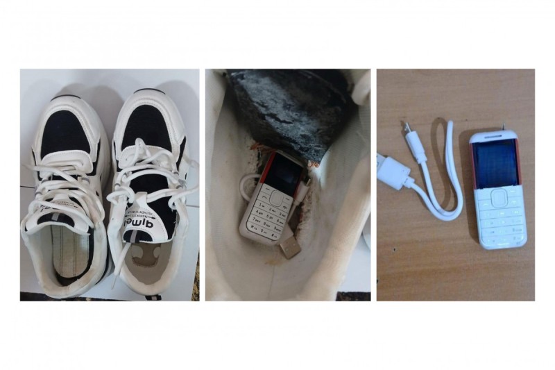 Şəki penitensiar müəssisəsinə telefon keçirmək istədi - FOTO