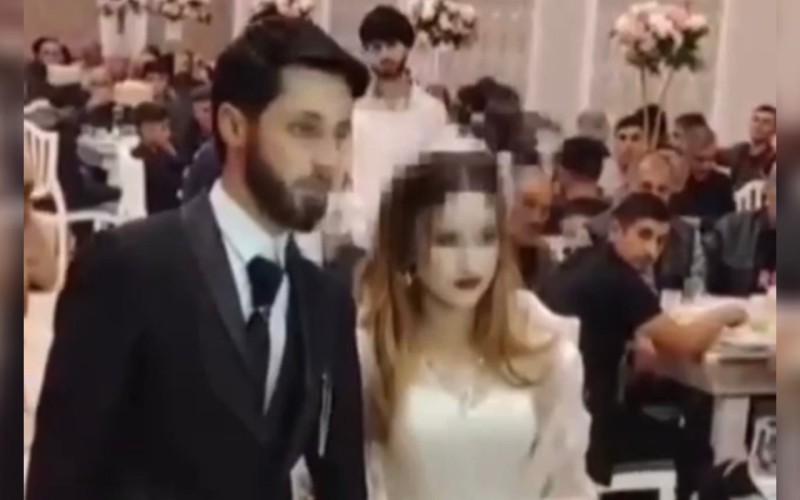 Kürə atılan 16 yaşlı Nuranənin toy GÖRÜNTÜLƏRİ