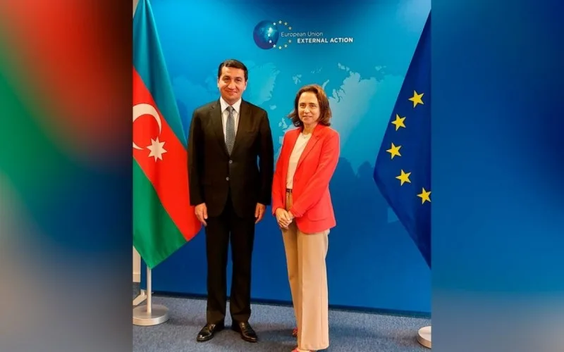 Prezidentin köməkçisi Avropa İttifaqının rəsmisi ilə müzakirə apardı