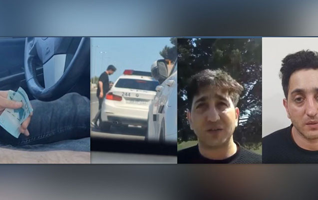 Yol polisini təhdid edən sürücü həbs olundu - ANBAAN VİDEO