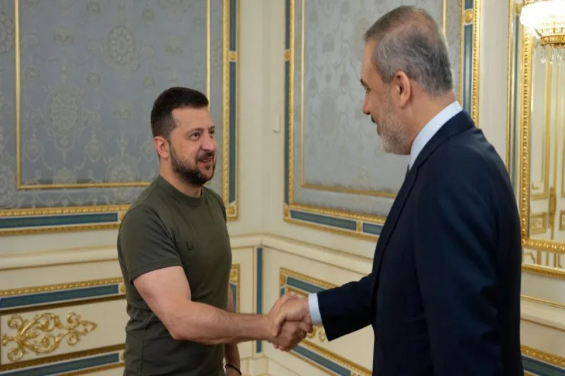 Zelenski Hakan Fidanı qəbul edib