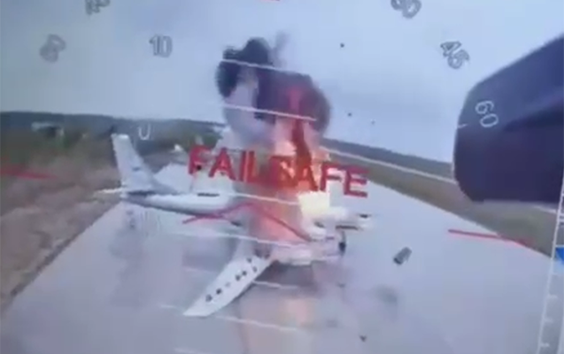 Rusiya hərbi aerodromlarına PUA hücumu: 40 hərbi təyyarə məhv edildi - VİDEO