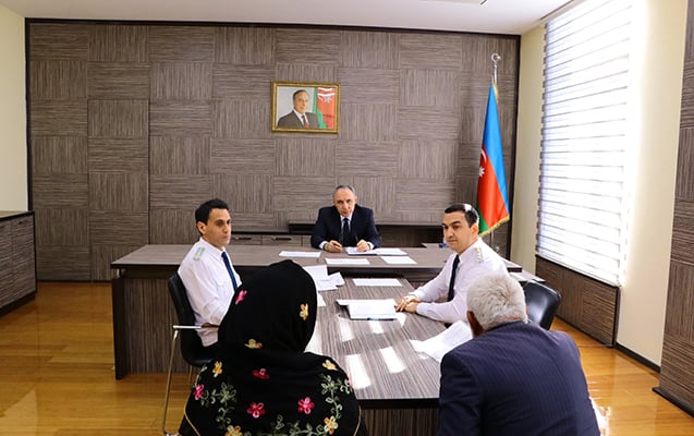 Baş prokuror Lənkəranda vətəndaşları qəbul etdi - FOTOLAR