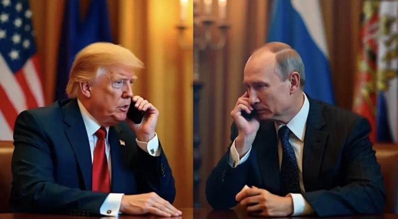 Tramp Putinlə telefon danışığı apardı