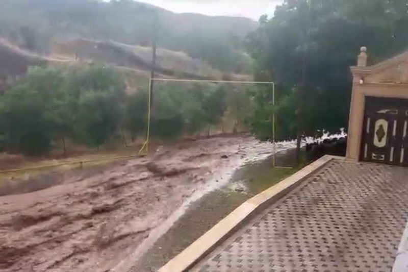 Naxçıvanın Kəngərli rayonuna sel gəlib