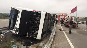 Sərnişin avtobusu aşdı: 1 ölü, 26 yaralı