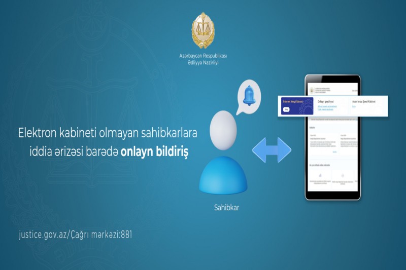 Bu sahibkarlara onlayn bildiriş göndərilməsi imkanı yaradılıb