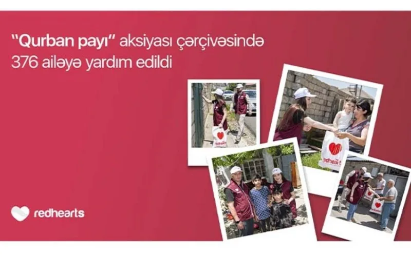 “Qurban payı” aksiyası çərçivəsində 376 ailəyə yardım edildi
