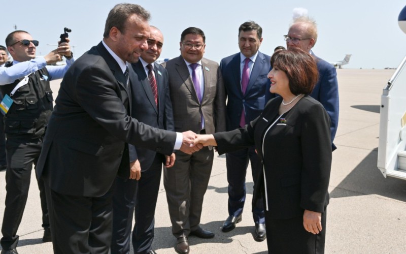 Sahibə Qafarova Qazaxıstana səfər etdi