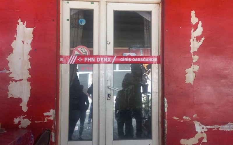 Yanğın təhlükəli kafenin fəaliyyəti dayandırıldı