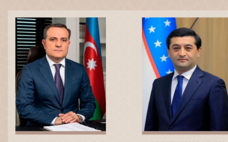 Ceyhun Bayramovla özbəkistanlı həmkarı arasında telefon danışığı olub