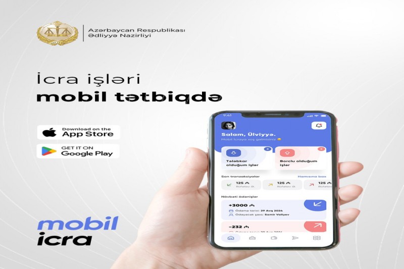 “Mobil icra” tətbiqi istifadəyə verildi