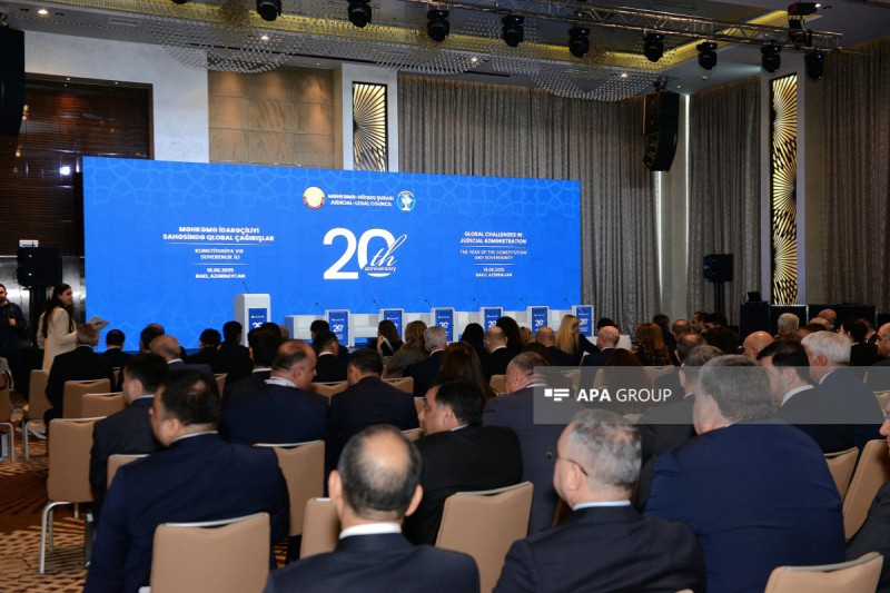 Məhkəmə-Hüquq Şurasının 20 illiyinə həsr olunan beynəlxalq konfrans keçirilib - FOTO
