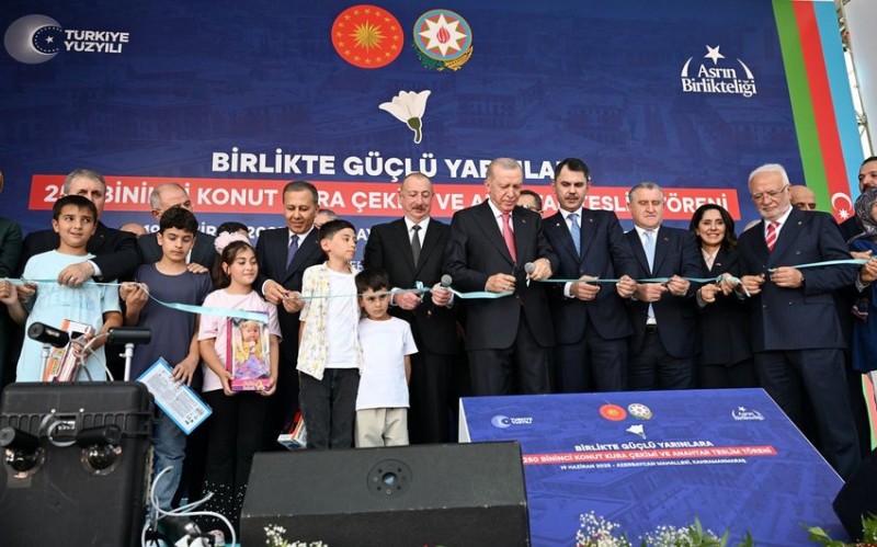 Kahramanmaraşda “Azərbaycan” məhəlləsinin açılışı oldu - YENİLƏNİB - FOTOLAR