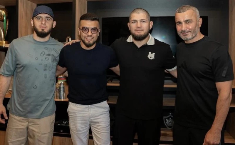 Həbib Nurmaqomedov Qurban Qurbanovla görüşdü - FOTO