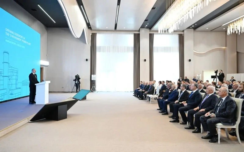 Prezident “8 Noyabr” Elektrik Stansiyasının açılışında - YENİLƏNİB