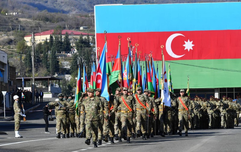 Xankəndidə hərbçilərin yürüşü keçirilib  - YENİLƏNİB