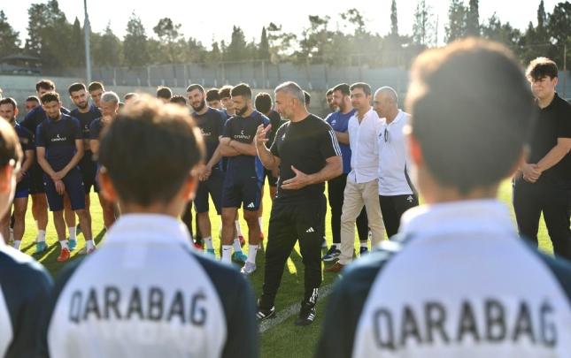 Quban Qurbanov Qarabağın çempion komandaları ilə görüşdü