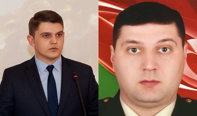 Şəhid polkovnikin oğluna leytenant rütbəsi verildi