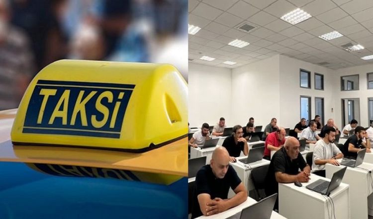 Taksi sürücüləri üçün imtahan keçirilib