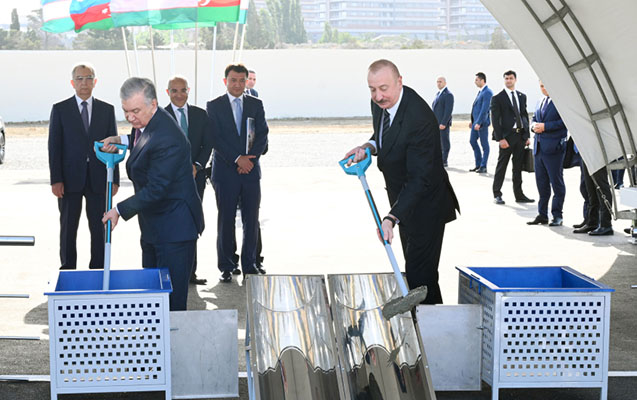 Bakıda “Özbəkistan” parkının təməli qoyuldu - FOTOLAR