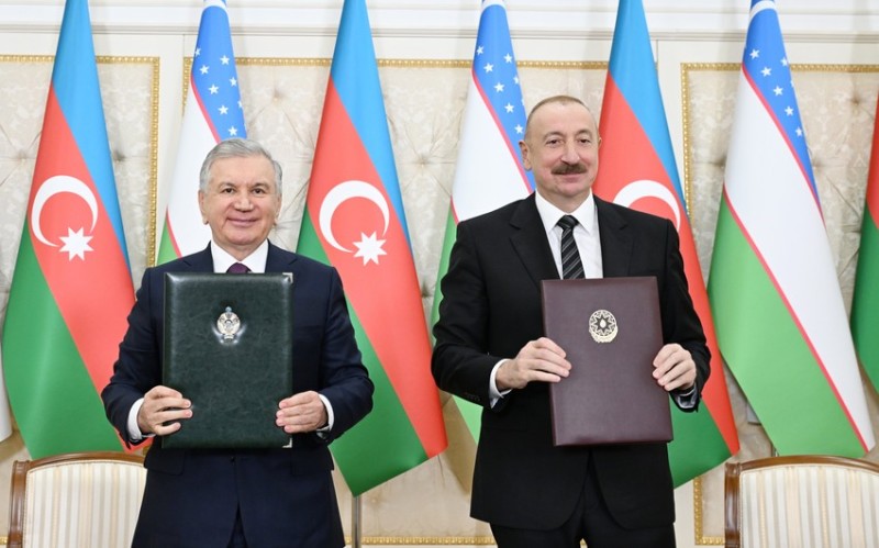 Azərbaycan ilə Özbəkistan arasında imzalanmış sənədlər mübadilə edilib - YENİLƏNİB + FOTOLAR