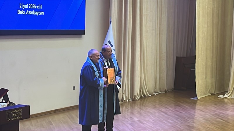 Ersin Tatara AzTU-da  fəxri doktor diplomu təqdim edilib - FOTO