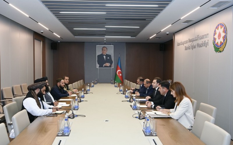 Elnur Məmmədov əfqanıstanlı həmkarı ilə görüşüb