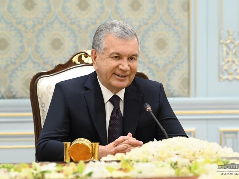 Şavkat Mirziyoyev Füzuli rayonuna səfərə gəlib