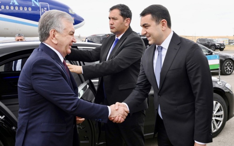 Şavkat Mirziyoyevin Azərbaycana səfəri başa çatdı