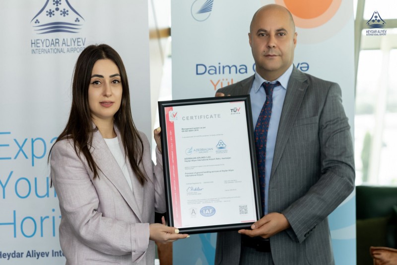Heydər Əliyev Aeroportu beynəlxalq sertifikata layiq görülüb