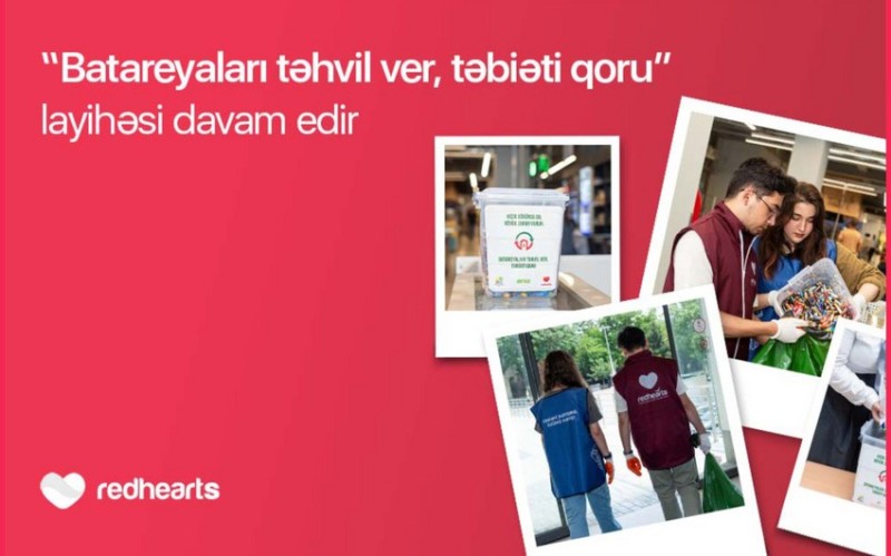 “Batareyaları təhvil ver, təbiəti qoru” layihəsi çərçivəsində 96 kq işlənmiş batareya təhvil verilib