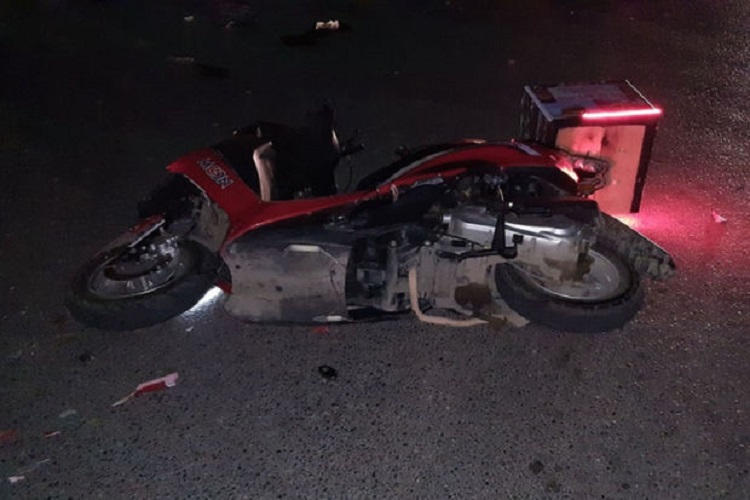 Bakıda moped piyadanı vurub