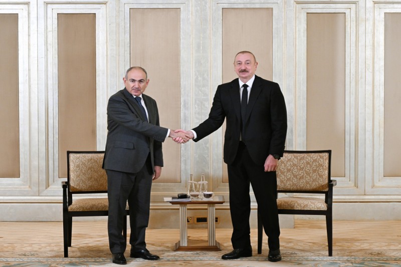 Əliyev-Paşinyan görüşü başa çatıb  - YENİLƏNİB - FOTO - VİDEO