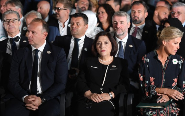 Sahibə Qafarova Srebrenitsa qurbanlarını yad etdi - FOTOLAR