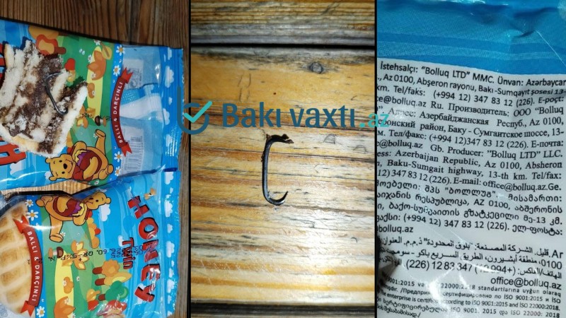 Uşaq peçenyesinin içindən dəmir çıxdı: “Bolluq”dan ŞİKAYƏT VAR