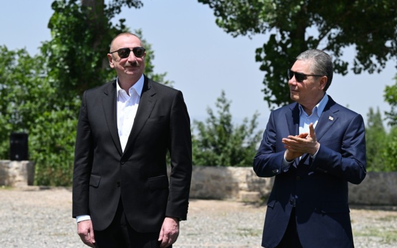 Prezident Berdiməhəmmədovla görüşündən görüntülər paylaşdı - VİDEO