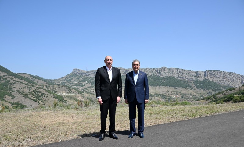 Əliyev və Berdiməhəmmədov Daşaltıda - FOTOLAR