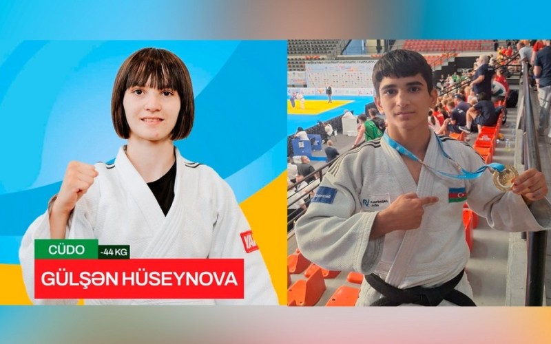 Cüdoçularımız Avropa Gənclər Yay Olimpiya Festivalında iki qızıl medal qazandılar