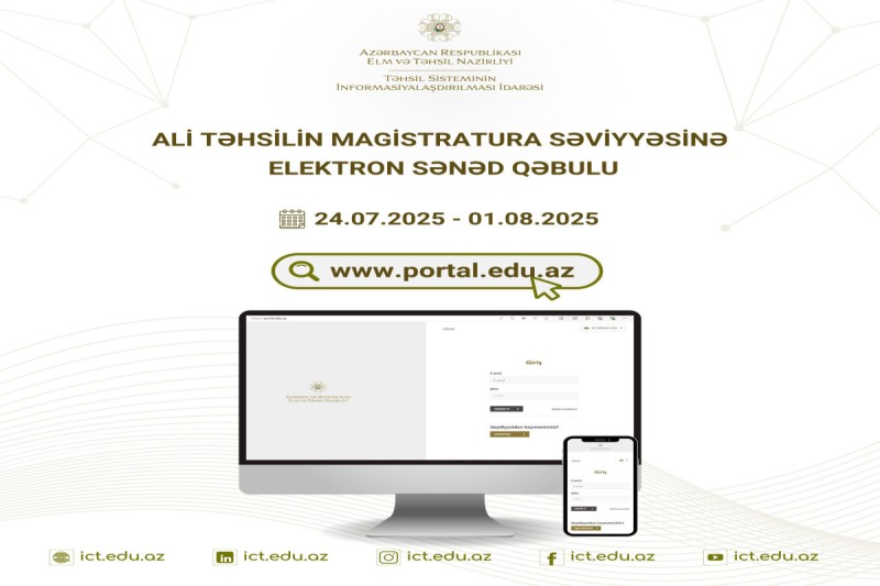 Magistraturaya elektron sənəd qəbuluna başlanılır