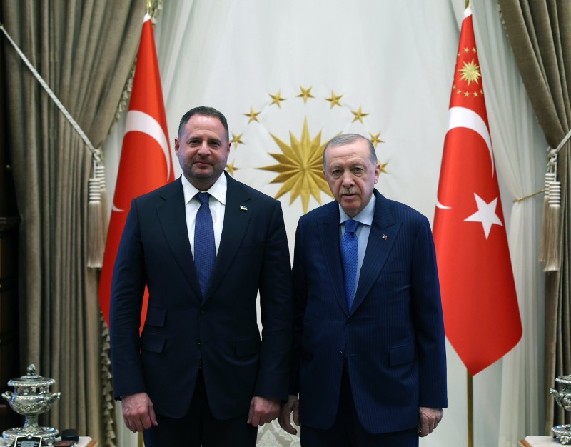 Ərdoğan Ukrayna Prezident Aparatının rəhbərini qəbul edib